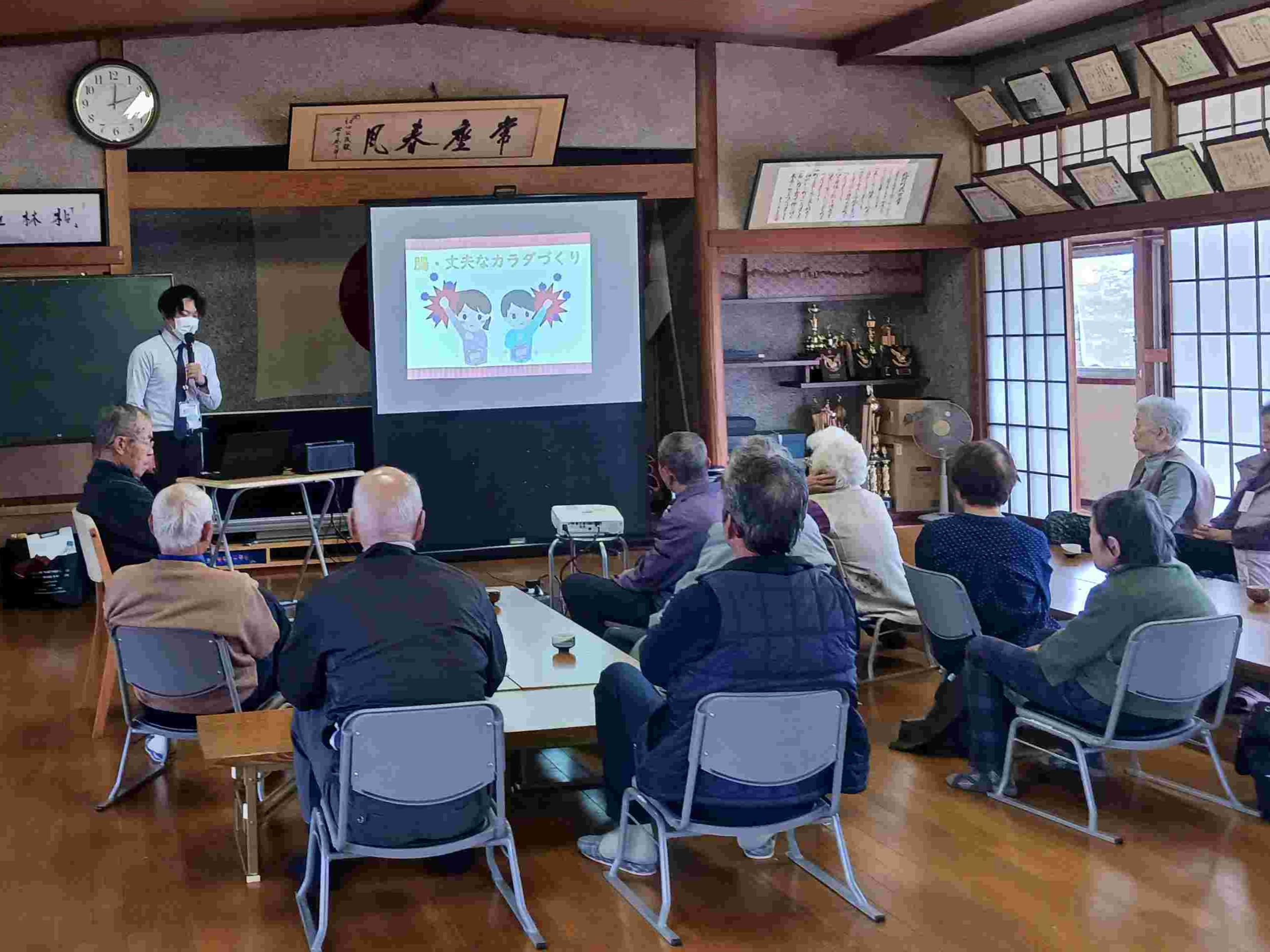 北野町　江口公民館で健康教室を行いました